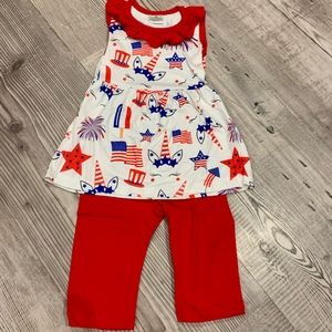 NEW Stars & Stripes Unicorn Tunic & Pants